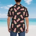 thumbnail image 6 of Fotbe Popcorn Hawaiian Shirt for Men Unisex Summer Beach Casual Short Sleeve Cotton Linen Button Down Shirts-3X-Large, 6 of 9