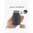 thumbnail image 2 of Billetera de piel para hombre con 6 ranuras con bloqueo Rfid, 2 of 3