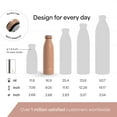 thumbnail image 4 of LARS NYSØM Stainless Steel Insulated Water Bottle 12oz 17oz 25oz 34oz 51oz | Insulated Thermo Flask for Hot and Cold Beverages | Leakproof Drinking Bottle (Blush Rose, 17oz), 4 of 7
