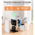 thumbnail image 2 of 2500 Sq.Ft Dehumidifier for Basement with Drain Hose, 32 Pints Dehumidifiers Home, Large Room, Bathroom, Bedroom, Low Noise With Smart Compressor, Intelligent Humidity Control, 24HR Timer, 2 of 5