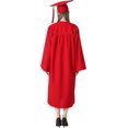 thumbnail image 3 of Toga y birrete de graduación universitarios para adultos 2023, paquete de diploma de escuela secundaria rojo XL para hombres y mujeres, 3 of 5