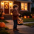 thumbnail image 6 of Sruoe Halloween Candy Storage Basket Children's Handheld Pumpkin Basket Halloween Decoration Props, 6 of 6