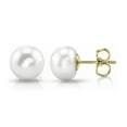 thumbnail image 3 of K-KED Genuine 10mm Natural White Freshwater Pearl Stud Earrings, 3 of 3