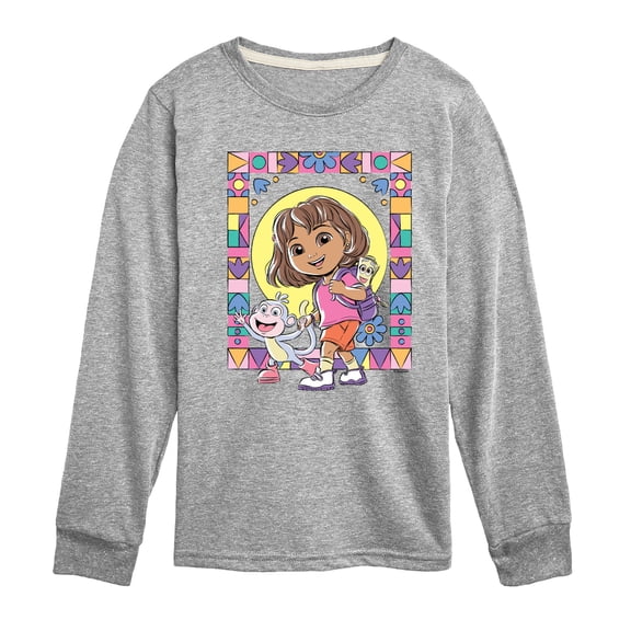 Dora The Explorer - Dora Boots Long Sleeve Graphic T-Shirt