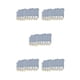 thumbnail image 3 of Minnieouse 5 pares de zapatos de fácil combinación de estilo clásico, cómodos, transpirables, reutilizables, accesorios de ropa, gris gris talla 39-44 5piezas Minnieouse CBP253685, 3 of 4