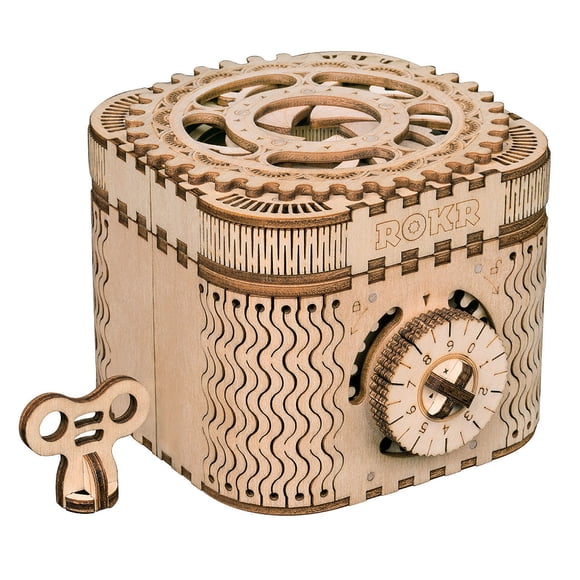 Juego de construcción mecánica de rompecabezas 3D ROKR Treasure Box