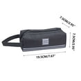 thumbnail image 2 of Large Capacity Zipper Pencil Case Organizer for Women's Office Supplies - Multi-Compartment Storage Pouch with Handle - Portable for Cosmetic and Stationery Organization, 2 of 2