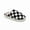 Black, variant on House Slippers for Women & Men - Fuzzy Casual Indoor Outdoor Shoes with Memory Foam Checkered Faux Fur Lining