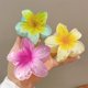 thumbnail image 4 of 3pcs Frangipani Flower Acrylic Hair Clip for Women Summer Flowers Hair Accessories Yellow Blue Pink Floral Hair Clip Hawaii Hair Clips Allig, 4 of 5