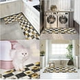 thumbnail image 6 of Sunflower Wooden Anti-Fatigue Kitchen Rug Set of 2 Bee Black Farmhouse Vintage Cushioned Kitchen Floor Standing Mat Waterproof Non-Slip Kitchen Mat and Rugs PVC Ergonomic Comfort Foam Rug, 6 of 6