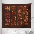 thumbnail image 1 of Earth Tones Tapestry, Doodle Style Graphic in 4 Vertical Borders Accents, Fabric Wall Hanging Decor for Bedroom Living Room Dorm, 5 Sizes, Multicolor, by Ambesonne, 1 of 1