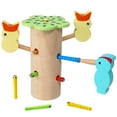 thumbnail image 1 of Bangcool Toddler Game Set Wood Magnetic Worm Catching Fine Motor Skill Toy Preschool Toy, 1 of 10