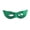 Green, variant on Halloween Embossed Metallic Half-Face Mask, Textured Eye-Covering Masquerade Prop with Elastic Band (1 PC Mask) Silver One Size