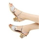thumbnail image 4 of Zapatos de verano para mujer Dos formas de usar sandalias casuales de tacón grueso para mujer Wmkox8yii nm10675, 4 of 8