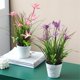 thumbnail image 3 of Plantas artificiales, flores simuladas, decoración de sala de estar, decoración creativa de escritorio en macetas, 3 of 4