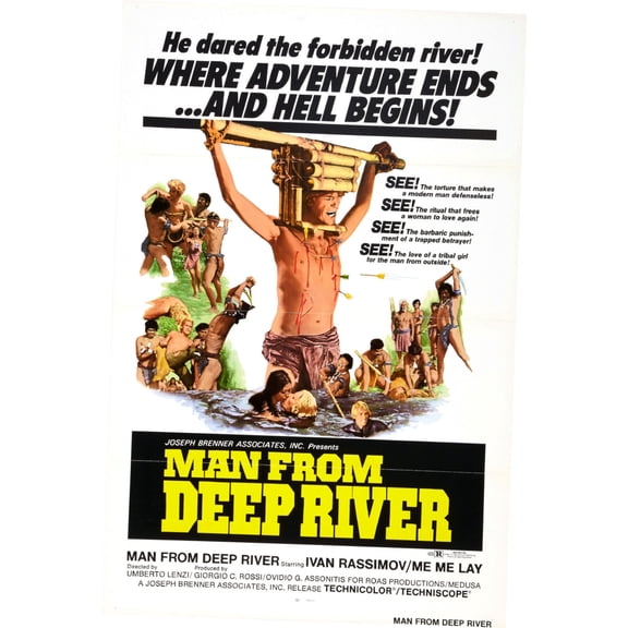 Best Posters Man From Deep River Movie Poster 11Inx17In Mini Poster In Mail/Storage/Gift Tube 11x17 Poster