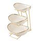 thumbnail image 4 of Frutero de cerámica para encimera de cocina con soporte de metal, decoración del hogar, frutero 3 capas, 4 of 9