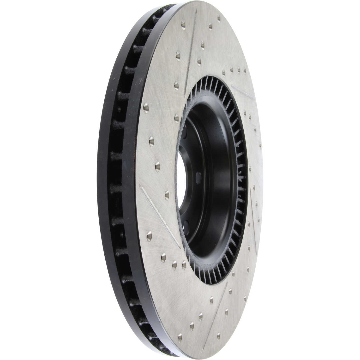 StopTech Slotted & Drilled Sport Brake Rotor Fits select: 2012-2019 AUDI A6, 2012-2018 AUDI A7