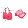 thumbnail image 5 of Badger Basket On-the-Go Travel Tote and Doll Clothing Storage Bag for 18 inch Dolls - Pink Stars, 5 of 8