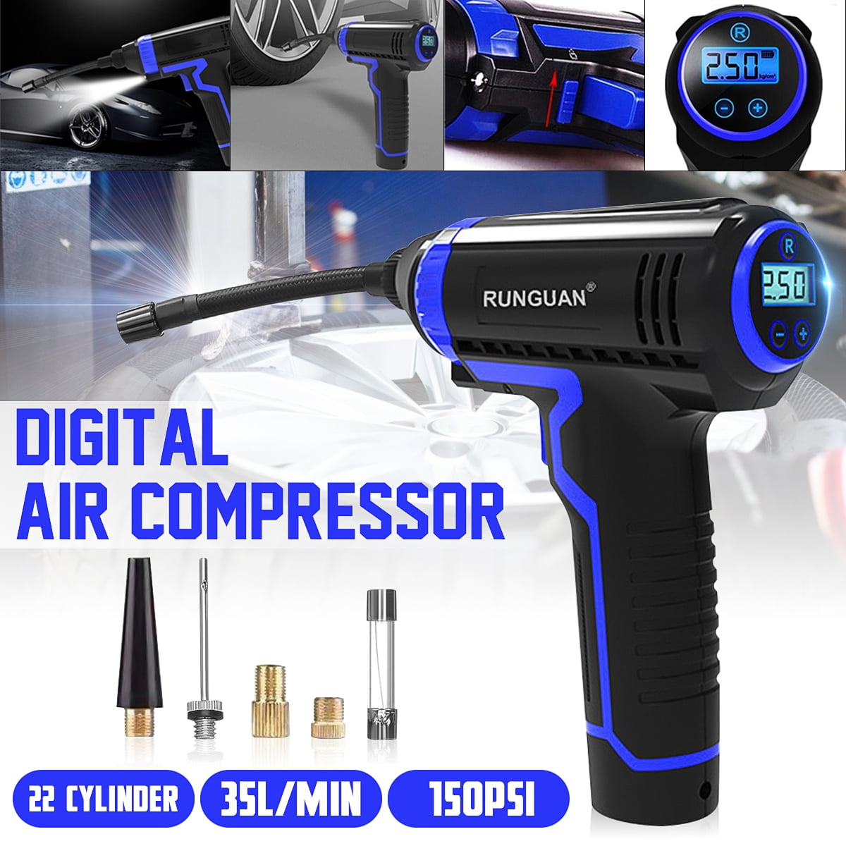 Wired/Wireless Car Air Pump Portable Air Compressor Pump Tire Inflator Pump 12V 150 PSI Tire