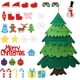 thumbnail image 3 of Adornos de árbol de Navidad de fieltro desmontables, decoración de pared de Año Nuevo, regalos de Navidad para niños, decoraciones navideñas de bricolaje utilizadas para la decoración de, 3 of 5