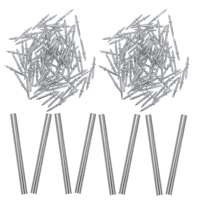 Luxshiny 1Jgo Clavos Dobles Para Molduras De Madera Tornillos Invisibles Para Proyectos De Mejora Del Hogar