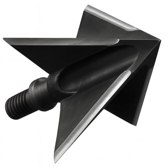 Tooth of the Arrow Broadheads -100% USA Made -  1-3/16-inch Solid 125gr - Fixed Blade Broadhead 3 pack