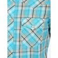 thumbnail image 3 of Wrangler Men's and Big Men's Short Sleeve Plaid Western Shirt, 3 of 3