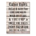 thumbnail image 2 of Day Dream MLCR1115 11 x 15 in. Cabin Rules Wall Art, 2 of 2