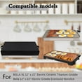 thumbnail image 2 of Housse de Gril Électrique pour Bella TG Gril Électrique, Housse de Gril à Crêpes Protection contre la Poussière Compatible avec Bella TG 12 Pouces x 22 Pouces Gril Électrique en Céramique Titane, 2 of 7