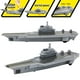 thumbnail image 3 of Set de juego de juguete DeAO, buque naval militar, portaaviones con aviones, 3 of 9