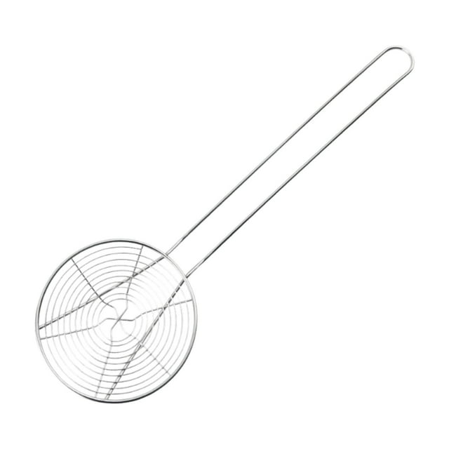 Colador de araña, espumadera, cucharón, utensilio de cocina resistente al calor, colador de cocina, cucharón de acero inoxidable para patatas fritas