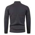 thumbnail image 3 of Betivan Mens Slim Fit Zip Up Mock Neck Polo Sweater Casual Long Sleeve Sweater and Pullover Sweaters with Ribbing Edge, 3 of 6