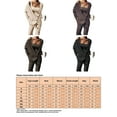 thumbnail image 2 of Grianlook Ladies Single-breasted Elastic Waist Jogger Set Crew Neck Tank Long Sleeve Sweatsuits Jogging Plain Lounge Sets Khaki 3XL, 2 of 5