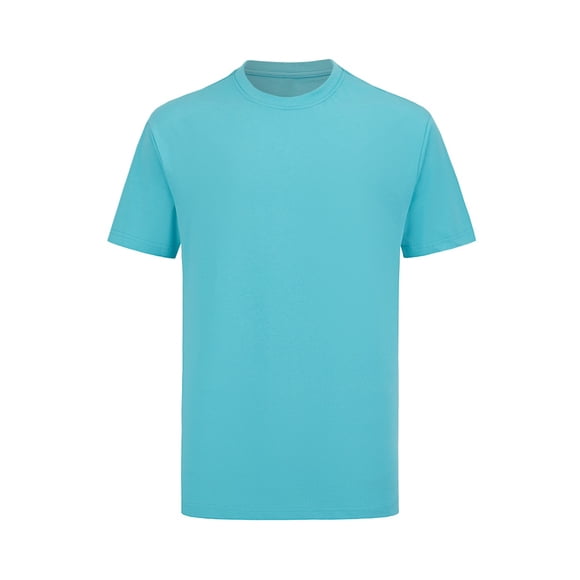Blank T-shirt for Mens Womens Outdoor Breathable Casual Cotton Round Shirt S-3XL