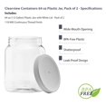 thumbnail image 4 of Frascos para Almacenamiento de Alimentos Clearview Containers Paquete de 2 de 1.9L, 4 of 7