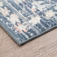 thumbnail image 4 of Crestwood Traditional Oriental 5x7 Navy and Aqua Polyester Indoor Area Rug, 5'3'' x 7', 4 of 6