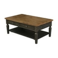 thumbnail image 6 of Vista Solid Wood Coffee Table in Hickory/Washed Coal, 6 of 6