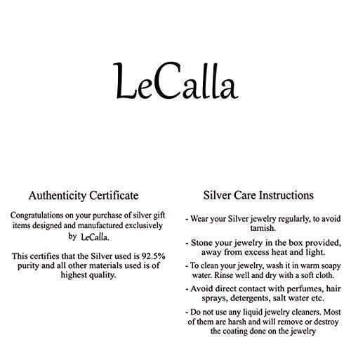 LeCalla 925 Sterling Silver Click-Top Italian Design Classic Oval Hoop Earrings Jewelry for Women and Teen 34MM