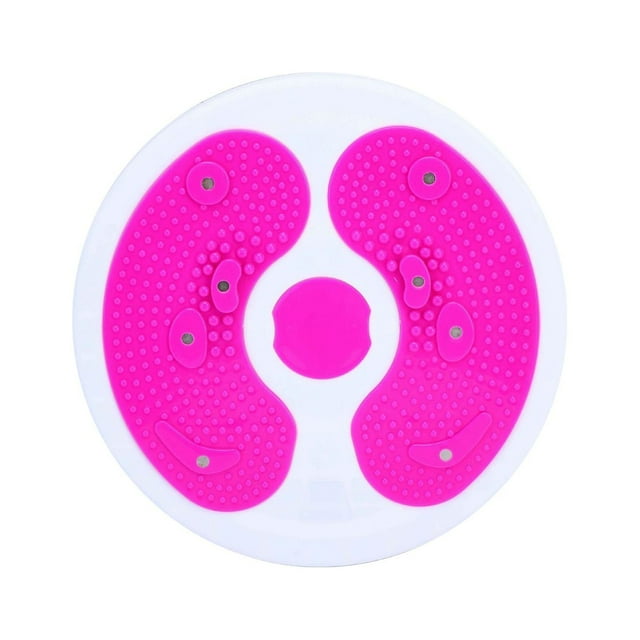 Tabla de equilibrio con disco de torsión para cintura y caderas de personas mayores y jóvenes. Rosa roja