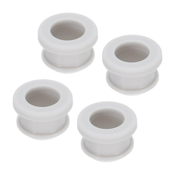 Uxcell 4Pcs Snap Rubber Grommet Plug Mount Dia 13.5mm ID 10.3mm Seal Anti-Scratch for Electrical Box Cable Pipe, Grey