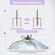 thumbnail image 5 of Bañera de vidrio para pájaros MUMTOP Outdoor con estaca de metal, color morado, 66 cm, 5 of 8