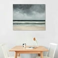 thumbnail image 3 of Nawypu  Framed Storm Cloud Beach Landscape Wall Art, Nature Wilderness Illustrations Wall Decor Prints, Minimalism Wall Décor for Living Room, Bedroom, 3 of 5