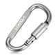 thumbnail image 3 of Mosquetón Lixada aluminio aleación D-anillo de cierre mosquetón Screw Lock colgante gancho hebilla l, 3 of 7