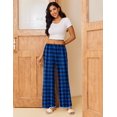 thumbnail image 5 of Ekouaer Pajama Pants for Women Soft Comfy Pajama Bottoms Casual Stretch Wide Leg Pants with Pockets, 5 of 6