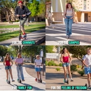 Large Folding Kick Scooter for Adults and Teens – Adjustable Handlebar – Big 200mm Wheels – Lightweight Durable Frame – Madd Gear Kruzer 200