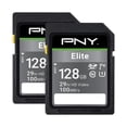 thumbnail image 1 of Tarjeta de memoria PNY Elite 128GB Class 10 U1 V10 SDXC - 100 MB/s, 1 of 9