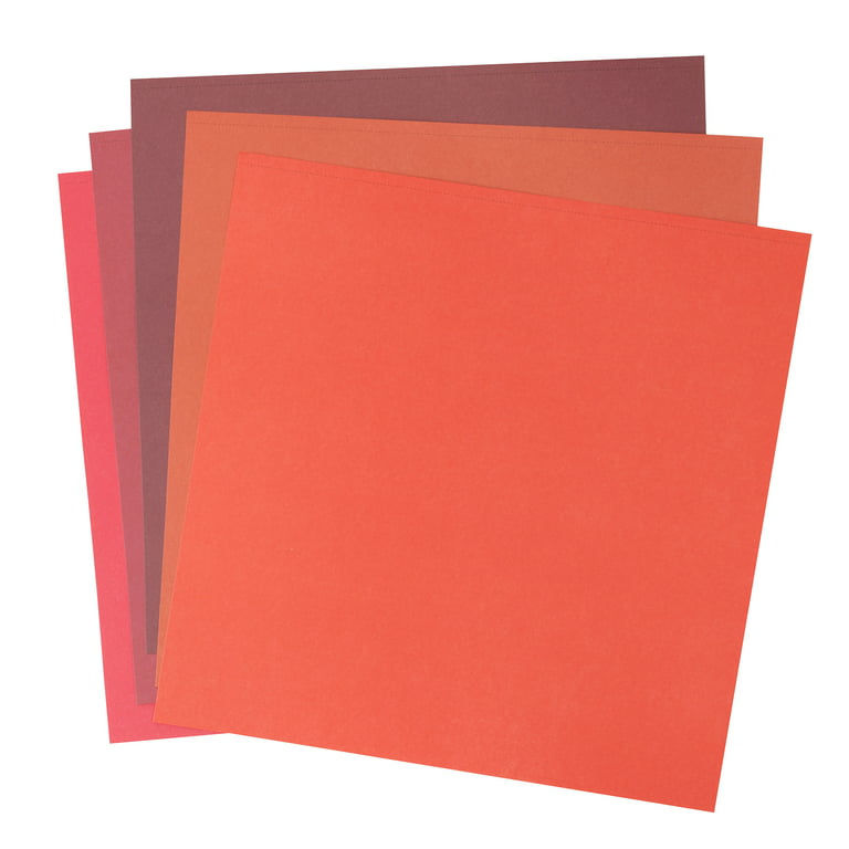Red Rose Lessebo Colours Cardstock Cover | 100 lb | 270 GSM / 12 x 12 / 25 Sheets