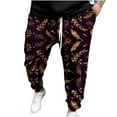 thumbnail image 2 of jsaierl Mens Sweatpants Drawstring Snowflake Graphic Funny Jogger Pant Christmas Running Workout Trouser Holiday Slim Fit Pants, 2 of 5