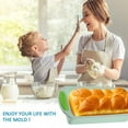 thumbnail image 5 of Meatloaf and Bread Pan | Gourmet Non-Stick Silicone Loaf Pan for Baking Banana Bread, Meat Loaf, Pound Cake | Non-Stick Silicone, Handles - Aqua Green, 5 of 5
